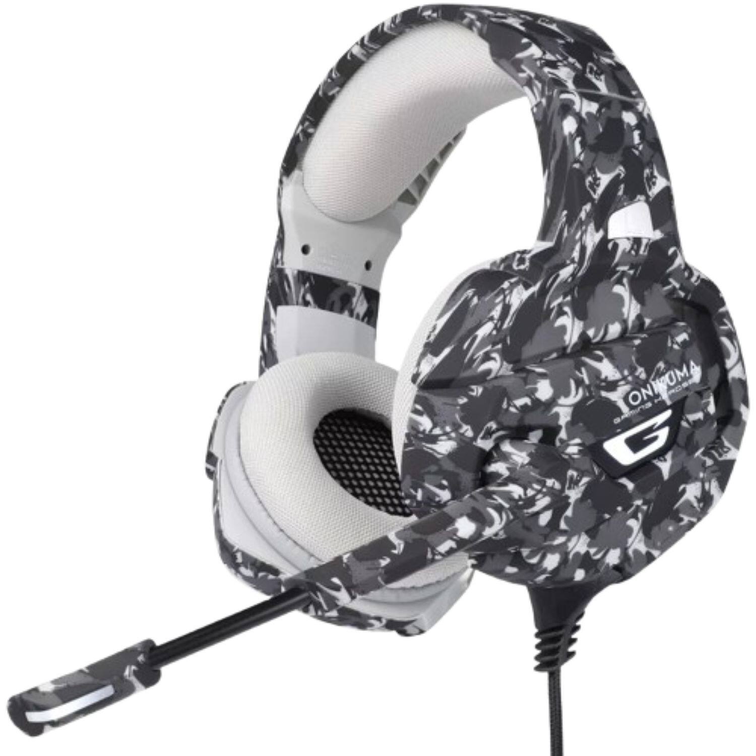 Stock Preferred - Stereo Gaming Headset with Noise-Canceling Mic - CamoGray