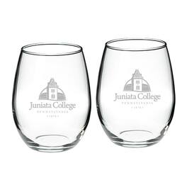 Jardine - Juniata Eagles 21oz. 2-Piece Stemless Wine Glass Set - Multicolor