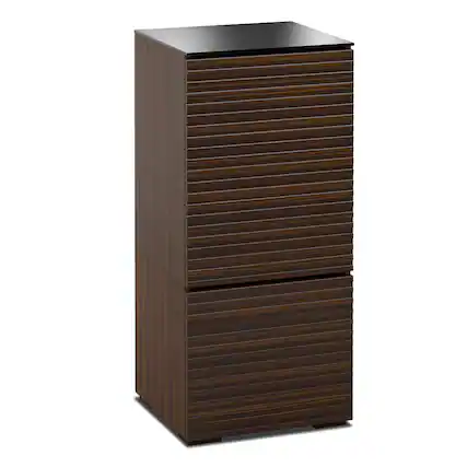 Front. Salamander Designs - Salamander Designs Chameleon Collection Zurich 517 RM Single Pro Audio Rack - Dark Wood.