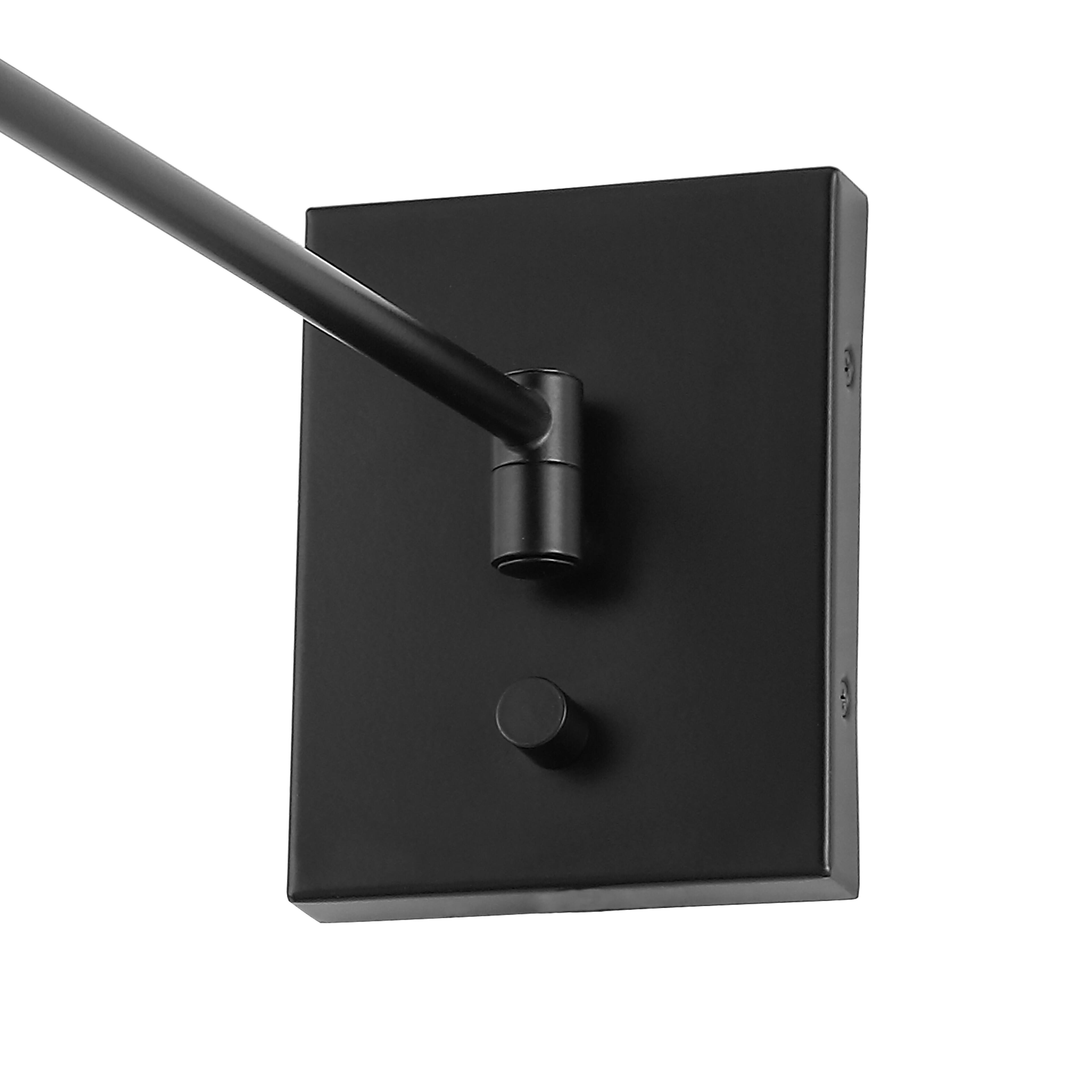 Alt View 4. Jonathan Y - Cary 5.75" Iron Contemporary Swing Arm LED Wall Sconce, Oil Rubbed Bronze - Oil Rubbed Bronze.