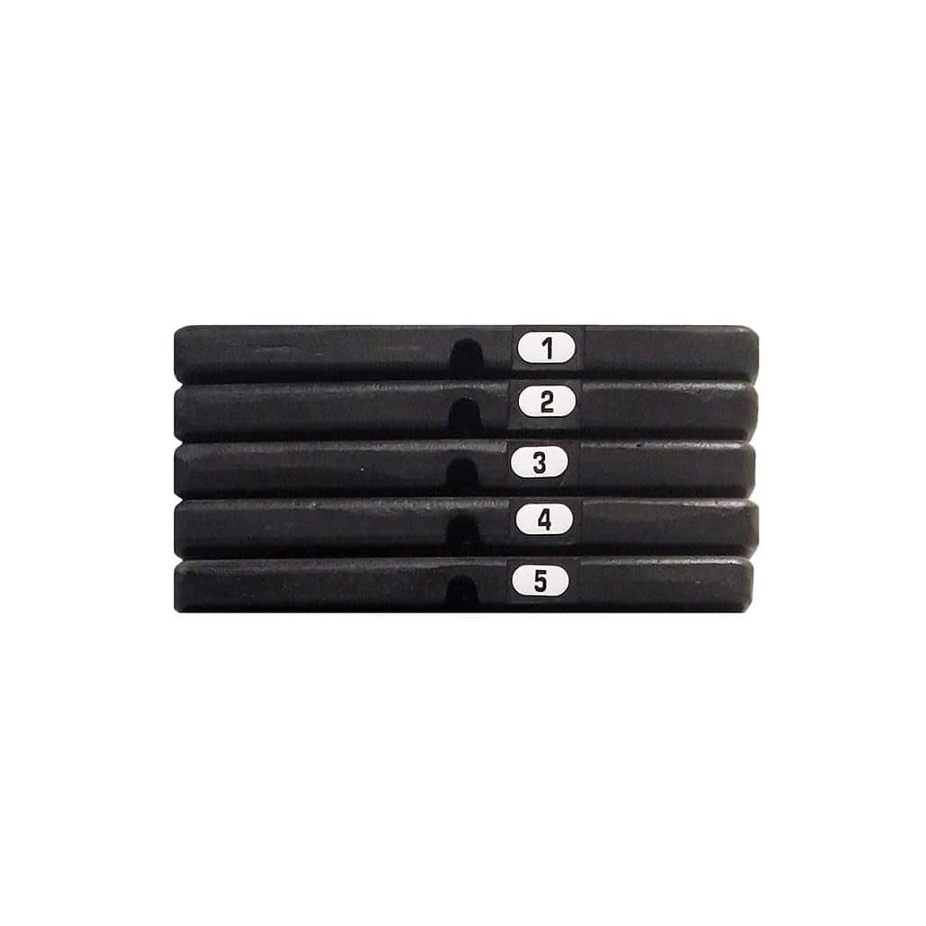 Amber Sporting Goods - Body-Solid 50 Pound Weight Stacks Add On Kit, Home Gym Machine Equipment, Set Includes 5 Cast Iron Plates Midnight Black - Multi