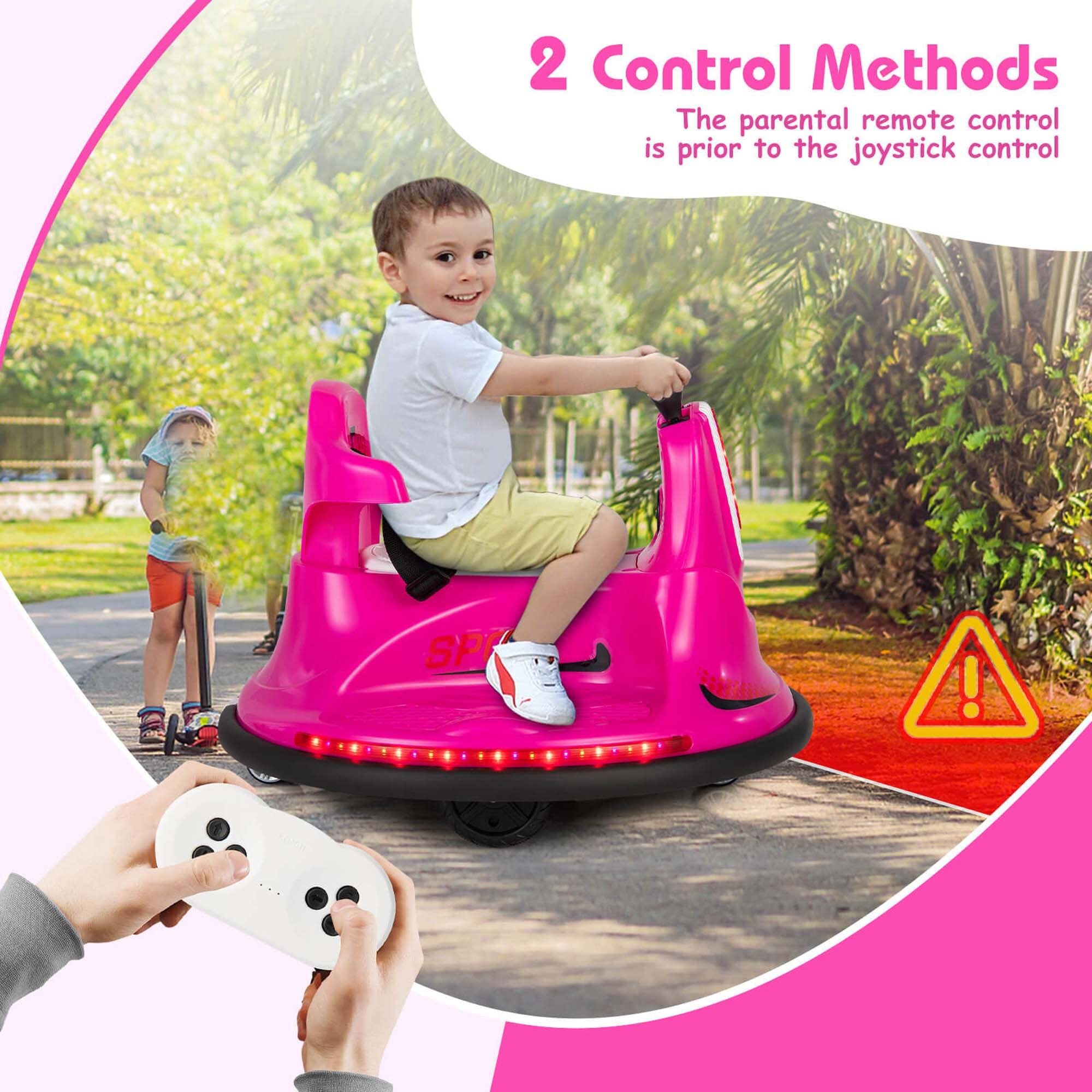 2 Control Methods  
The parental remote control is prior to the joystick control