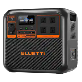 BLUETTI - AC180P 1800W Back-Up Solar Generator (1440 Wh Capacity) - Black