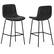 Front. Simpli Home - Jolie Bar Stool (Set of 2) - Distressed Charcoal Grey.