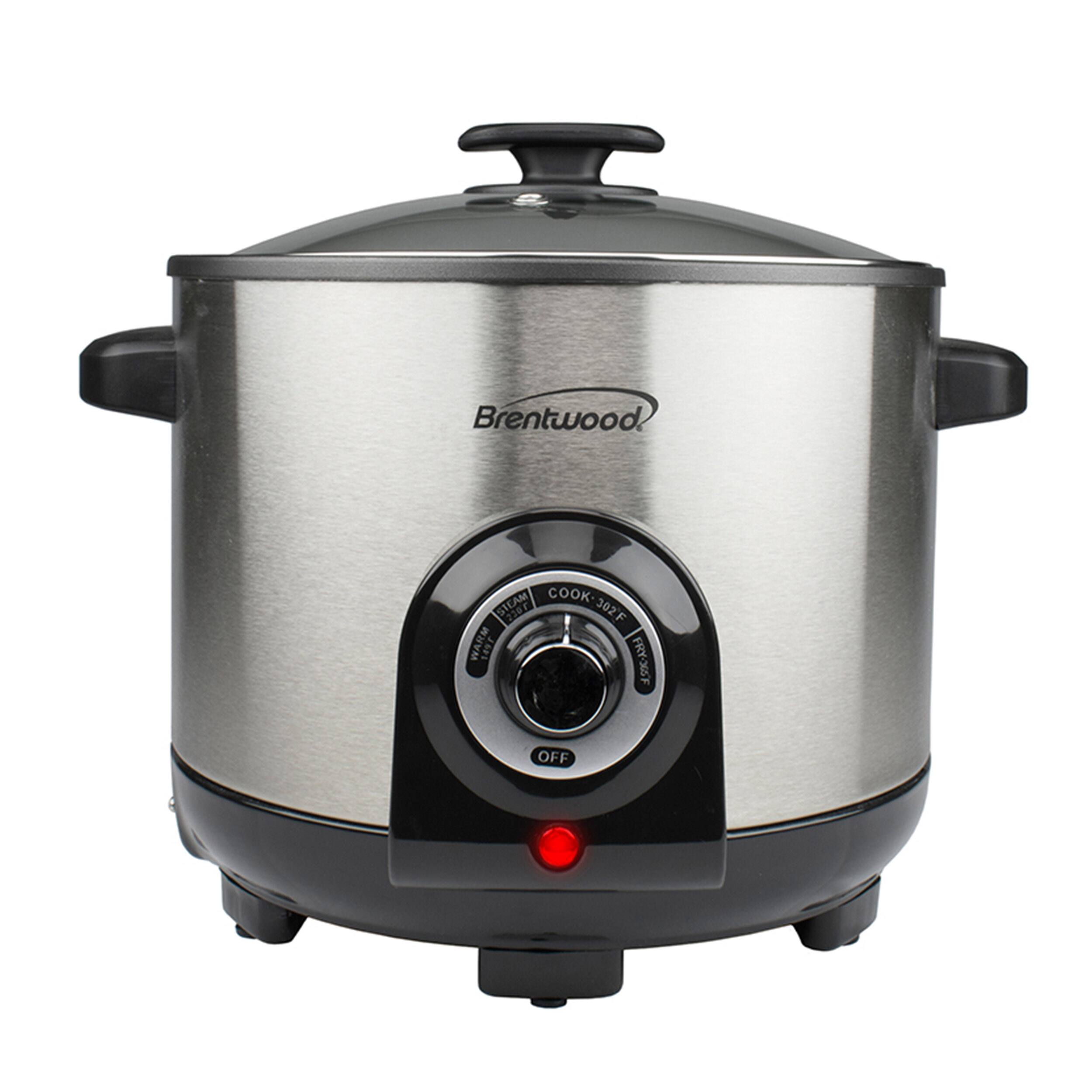 Brentwood 5.2 Quart Deep Fryer Silver 310109862M - Best Buy