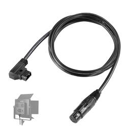 Neewer - 6ft D-Tap Male to 4-Pin XLR Female Power Cable for PL60C LED Light, NC011 - Black