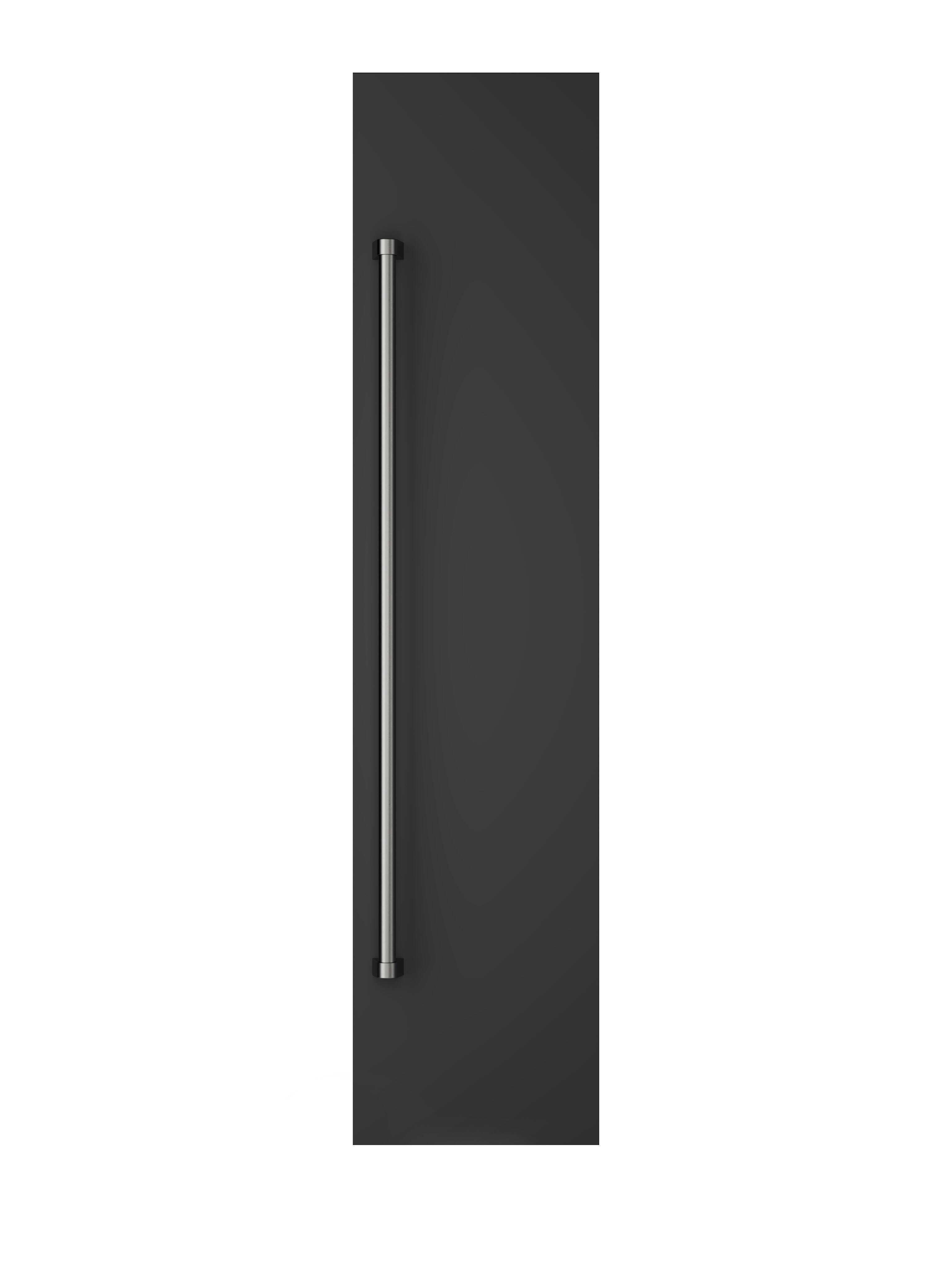 Alt View 1. Viking - 18"W Column Door Panel w/Pro-style handle - Cast Black.