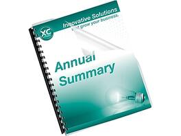 Fellowes - Crystals Presentation Covers, 8-3/4" x 11-1/4", 25/Pack - Clear