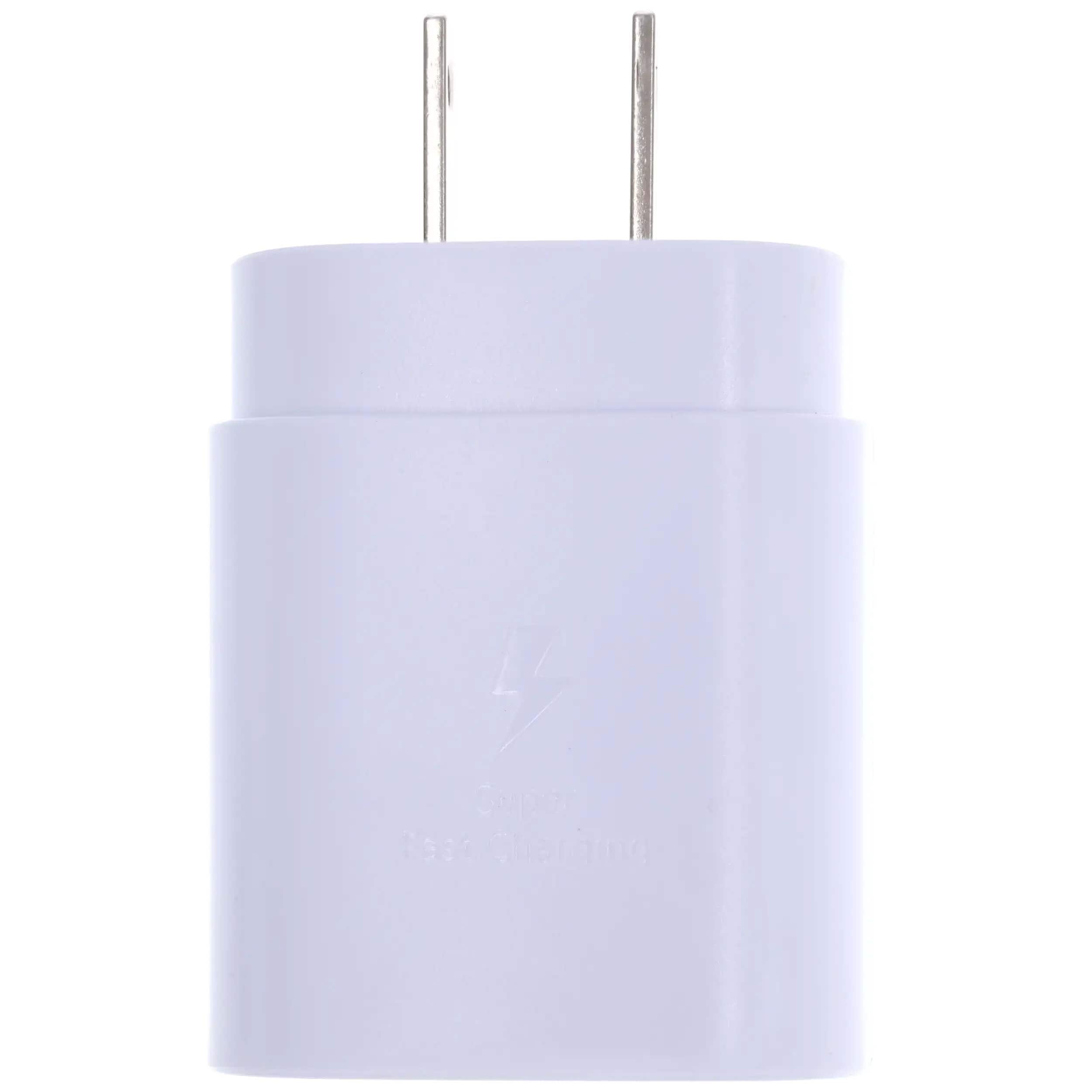 USB Type C / USB-C Samsung Wall Charging Power Adapter (OEM) (240v USA) - White - White