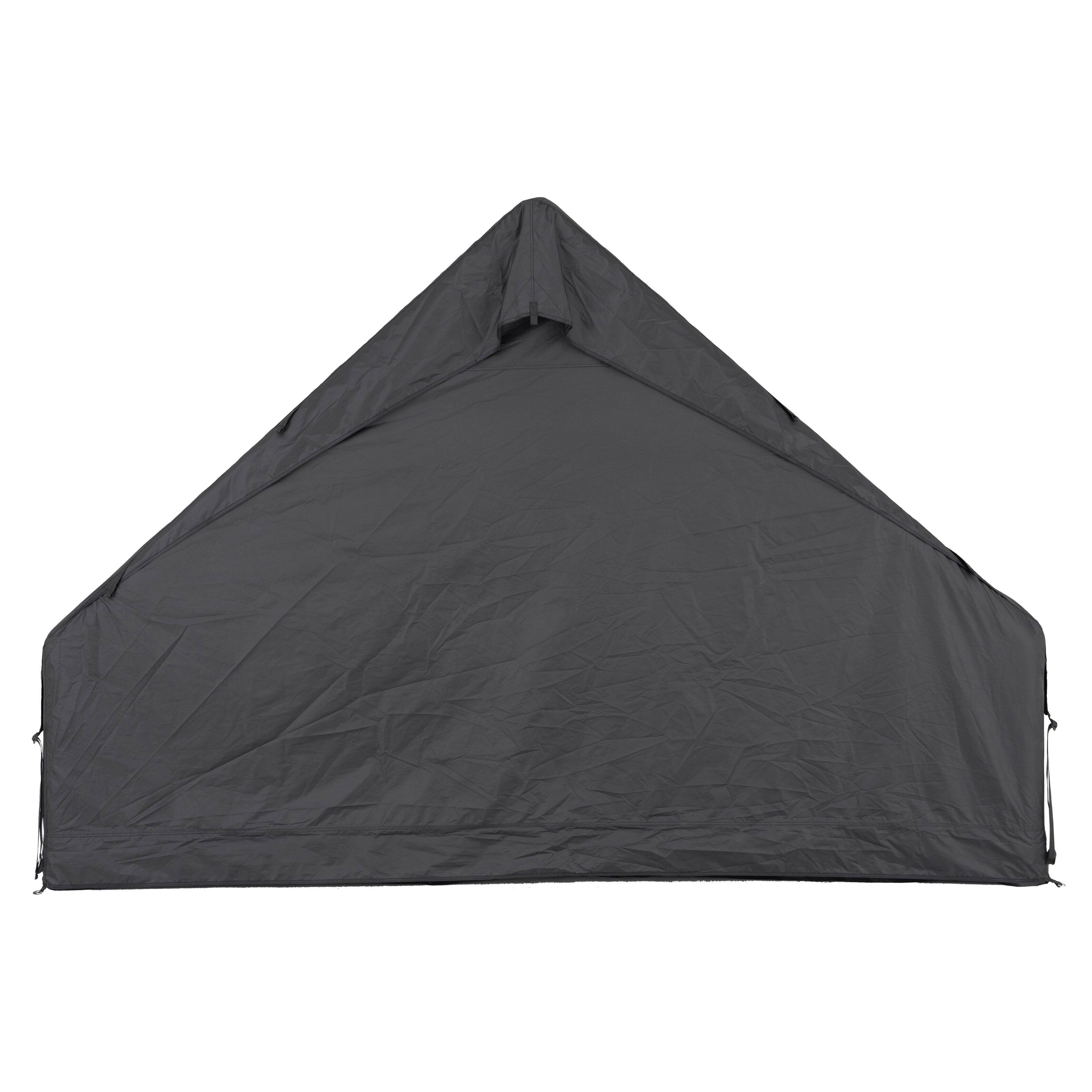Alt View 8. Homevol - Inflatable Camping for 4-6 Person Tent with Pump & 18 Stakes, 10-Min Setup Waterproof Oxford Glamping Tent with Skylight - Black.