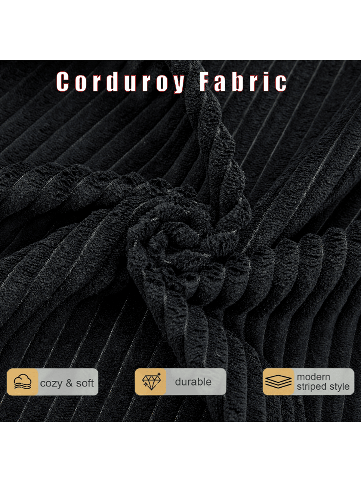 Corduroy Fabric

- cozy & soft
- durable
- modern striped style