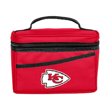 Front. Logo Brands - Kansas City Chiefs 6-Can Flex Cooler - Red.