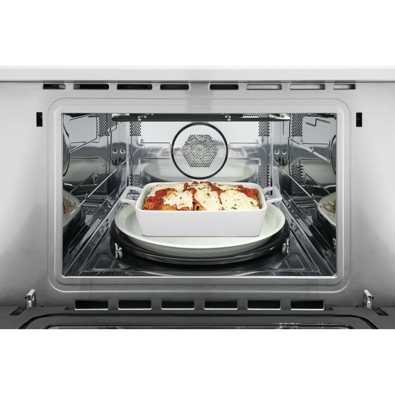 Left. Frigidaire - 30" Built-In Convection Microwave Oven with Air Fry - Stainless Steel.