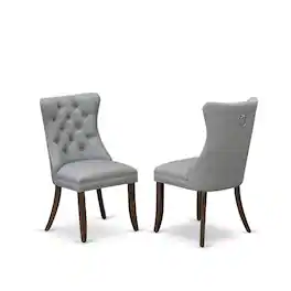 East West Furniture - Parsons Dining Chairs - Gray