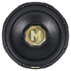 Front. Memphis Car Audio - Memphis Audio 60th Anniversary MJP1222 MOJO Pro Series 12" Component Subwoofer with Dual 2-ohm Voice Coils - Black/Gray.