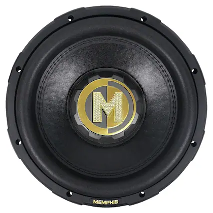 Front. Memphis Car Audio - Memphis Audio 60th Anniversary MJP1222 MOJO Pro Series 12" Component Subwoofer with Dual 2-ohm Voice Coils - Black/Gray.