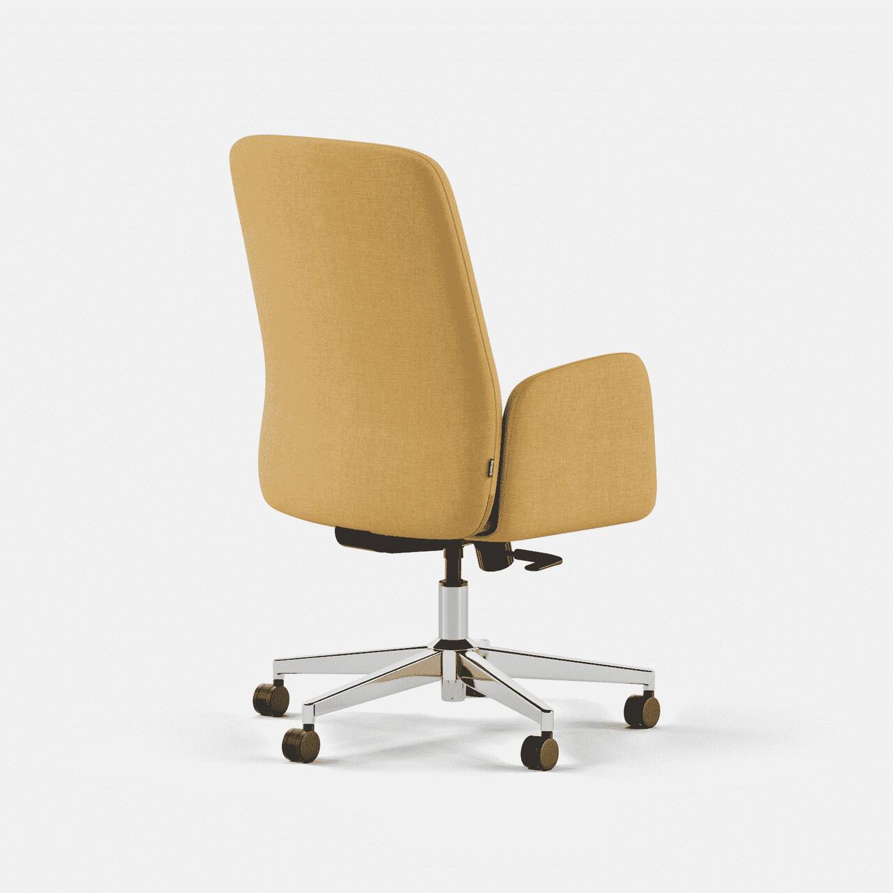 Angle. Branch Furniture - Softside Chair High Back - Fabric Sunflower.