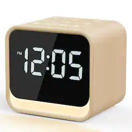 Dazzed Corner - Wooden Sound Machine Alarm Clock, Night Light - Maple Wood