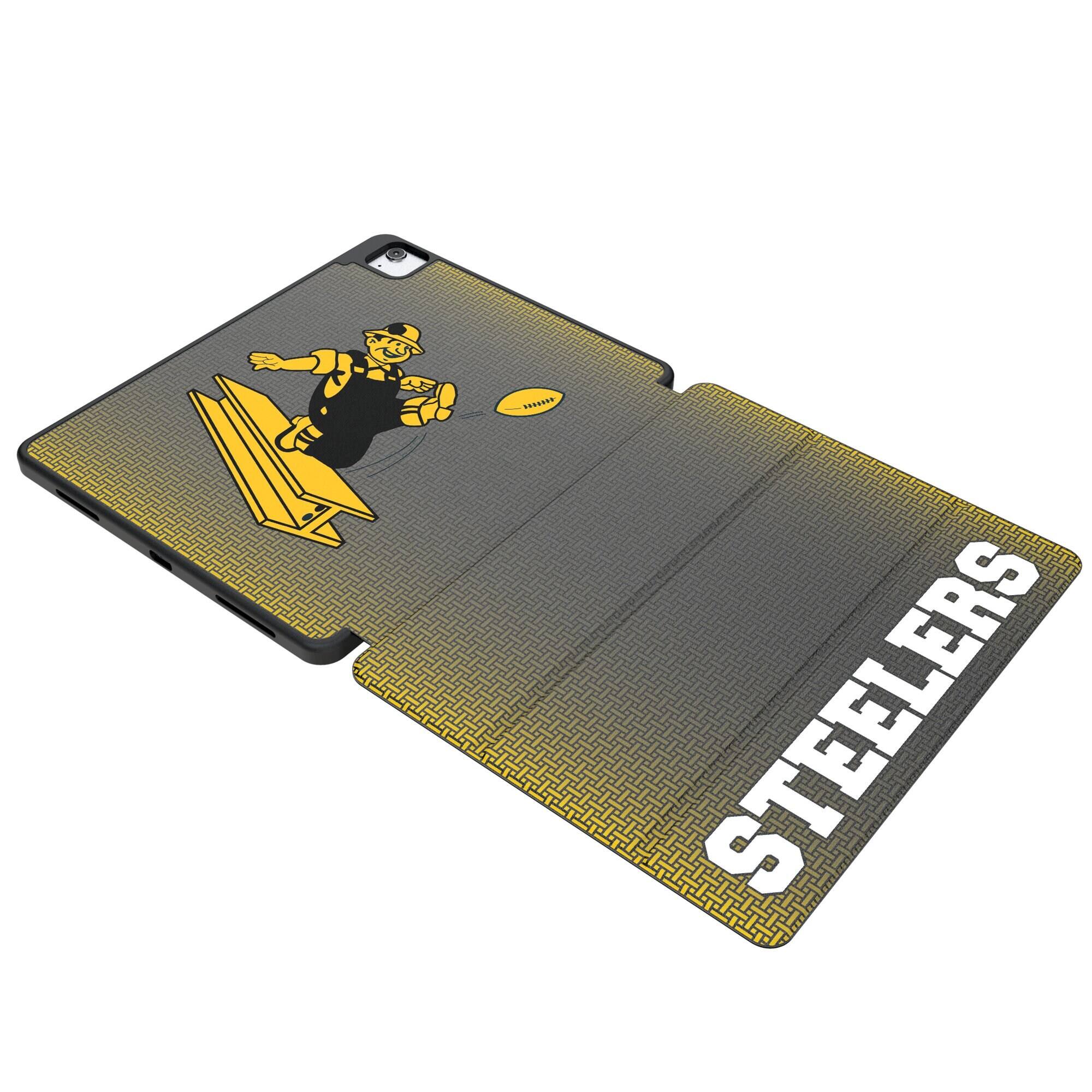 Front. Keyscaper - Pittsburgh Steelers iPad Case - 6/7th Gen Mini - Black.