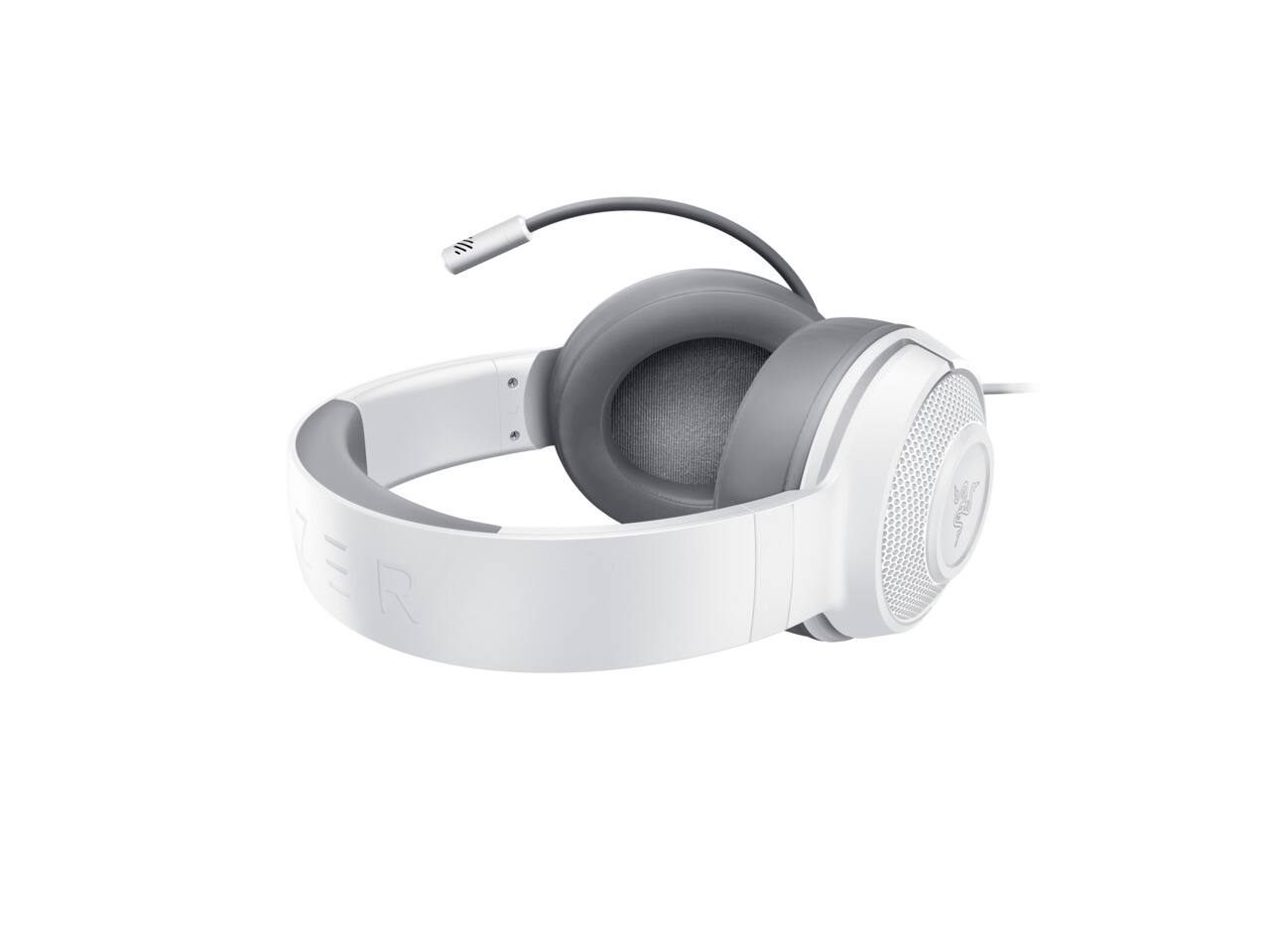 Alt View 12. Razer - Kraken X Wired 7.1 Surround Sound Gaming Headset for PC, PS4, PS5, Switch, Xbox X|S, and Xbox One - Mercury White.