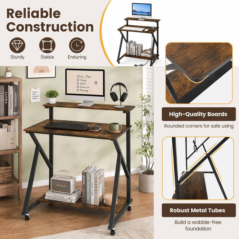 Reliable Construction

Sturdy
Stable
Enduring

Daily Plan
- Study
- Work
- Exercise
- Reading

High-Quality Boards
Rounded corners for safe using

Robust Metal Tubes
Build a wobble-free foundation