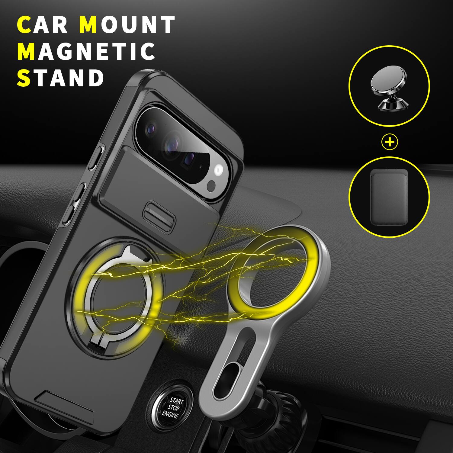 CAR MOUNT MAGNETIC STAND

START STOP ENGINE