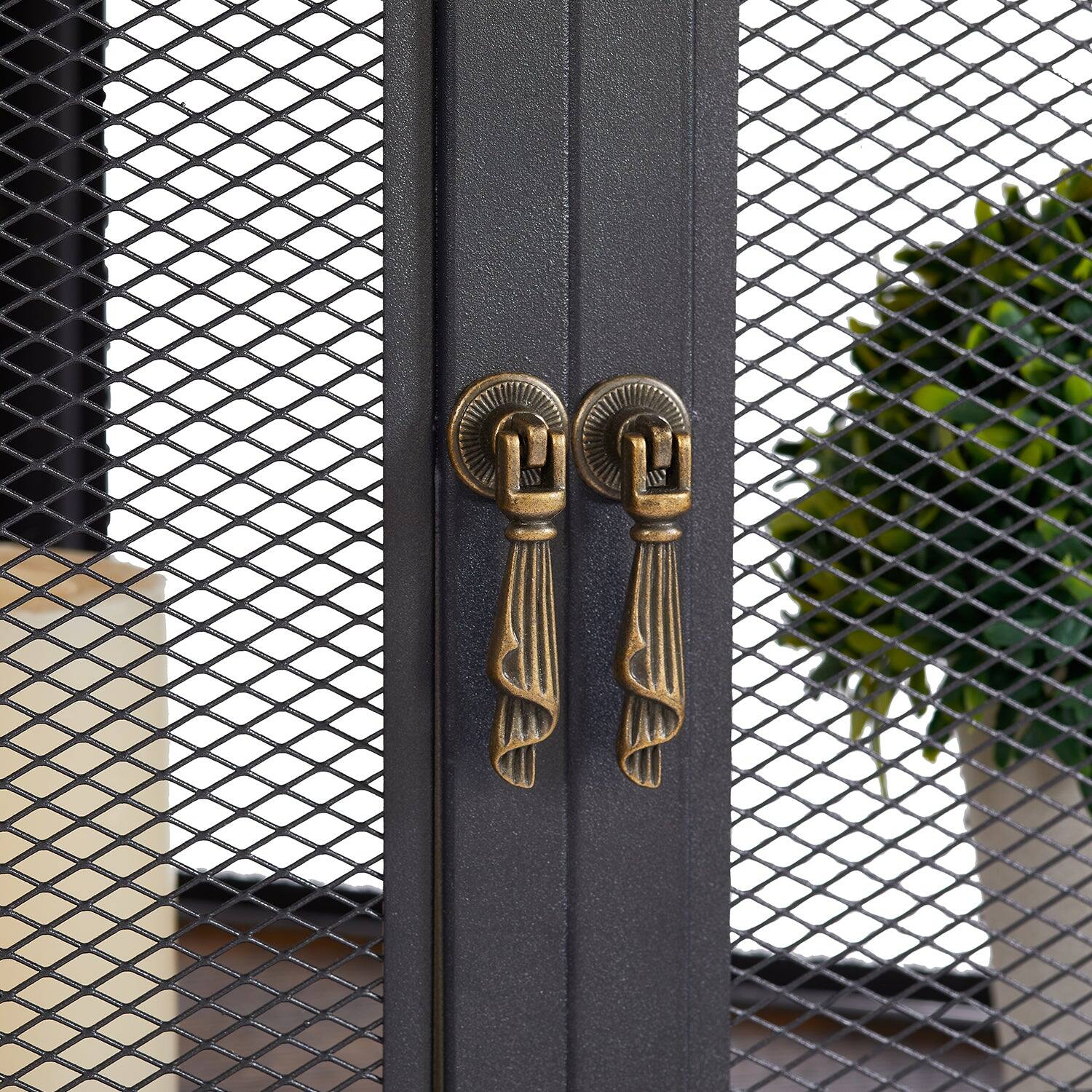 Back. Vecelo - Modern Triangle Corner Storage Cabinet with Doors, Small Corner Cabinet with Shelves for Bathroom, Living Room - Brown.