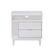 Front Zoom. Walker Edison - 25" Mid Century Modern Solid Wood Tray-Top Nightstand - White.