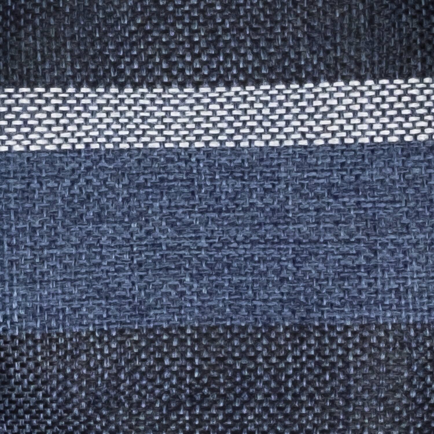 Alt View 1. Sweet Home Collection - Bradford Striped U Shaped Memory Foam 17" x 16" Chair Cushion, 6-Pack - Steel Blue.