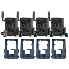 Yellowstone - Y2 Black Wide Lens Trail Camera (4-Pack) with Security Box and Accs