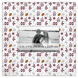 Fan Creations - Mississippi State Bulldogs 10'' x 10'' Floral Pattern Frame - Multicolor