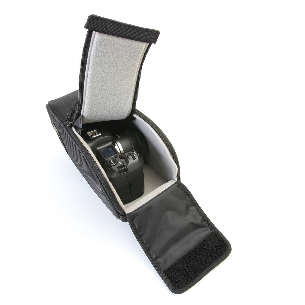 Alt View 3. Cotton Carrier - Cotton Carrier Hyker 12L Sling Bag with Lens Bag Insert for Camera, Black.