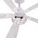 Alt View 9. Breezary - 42-In Indoor Ceiling Fan with Light Kit, 5 Plywood Blades, 6-Speed DC Motor and Remote, Timer, Memory Function(1/2 Pack) - Distressed White and Gold (1 Pack).