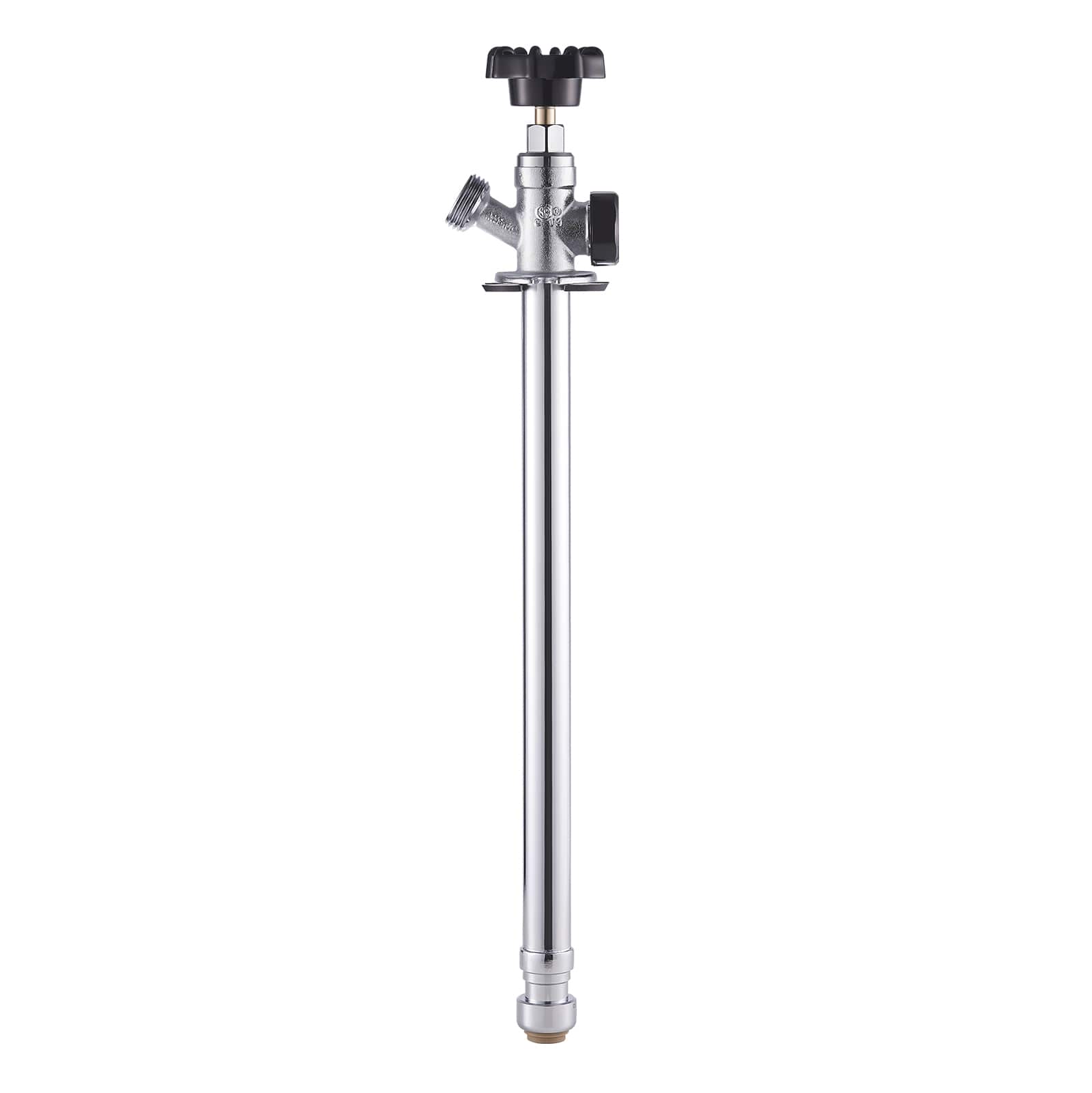 "VEVOR - 12-Inch Frost-Free Sillcock, 1/2"" PTC x 3/4"" MHT Hose Bibb, Anti-Siphon Lead-Free Brass Valve, Push-to-Connect Brass - Silver" price history on PriceWatchPro