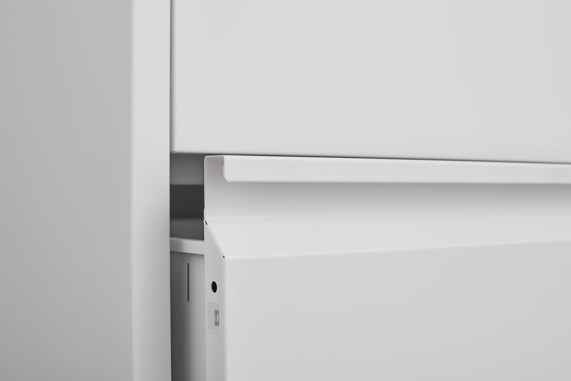 Alt View 5. GOODSILO - 3 Drawer File Cabinet with Lock - Vertical Metal Filing Cabinet for Home Office - Fits Letter/A4/Legal Size - White.