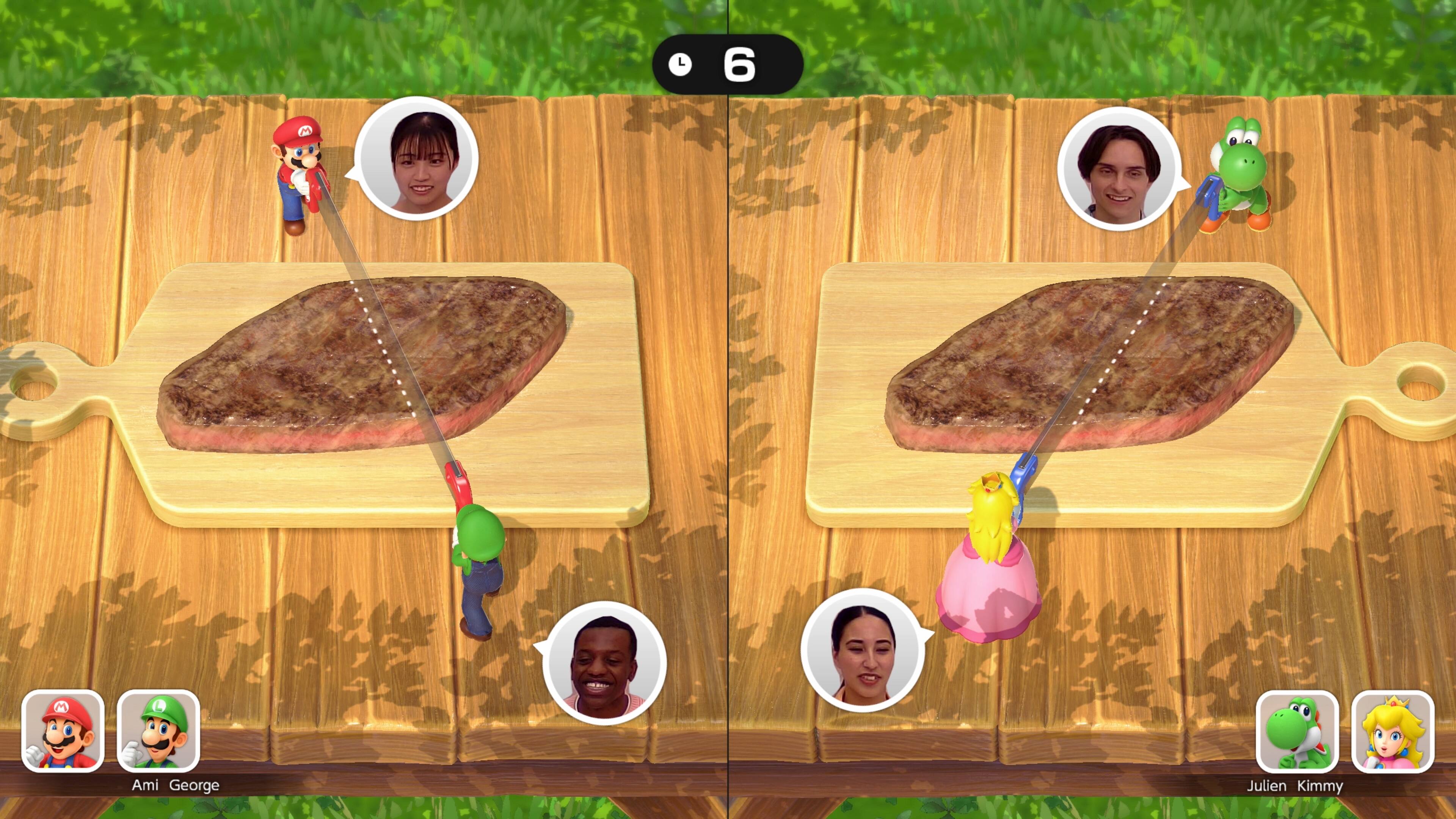 The text on the image is grouped as follows:

1. M M L Ami George Julien Kimmy
2. M M L Ami George Julien Kimmy

The corrected text should be:

1. M M L Ami George Julien Kimmy
2. M M L Ami George Julien Kimmy