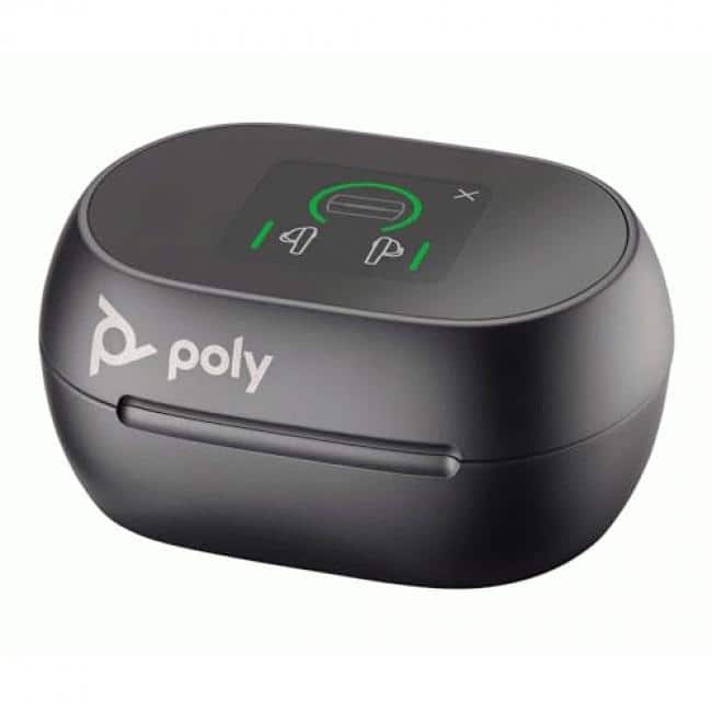 HP - Poly Charging Case Poly Earbud - Stereo - True Wireless - Bluetooth - 98.4 ft - 20 Hz - 20 kHz - Earbud - Black