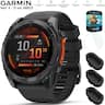 Garmin - Fenix 8 51 mm AMOLED Slate Gray with Black Band + 2 Year Warranty Bundle - Slate Gray - (2024)