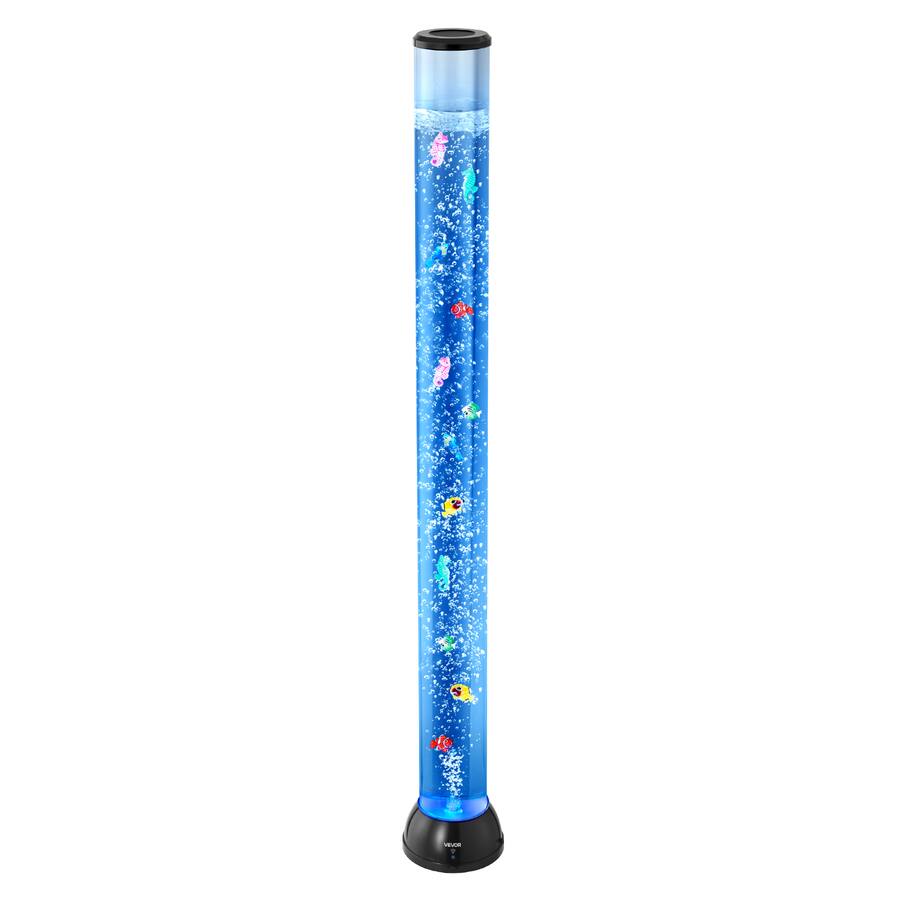 VEVOR Sensory Bubble Tube Lamp, 4 ft Bubble Fish Tube, Sensory Aquarium ...
