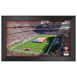 Highland Mint - San Francisco 49ers 12" x 20" 2024 Signature Gridiron Panoramic Framed Photo - Multicolor
