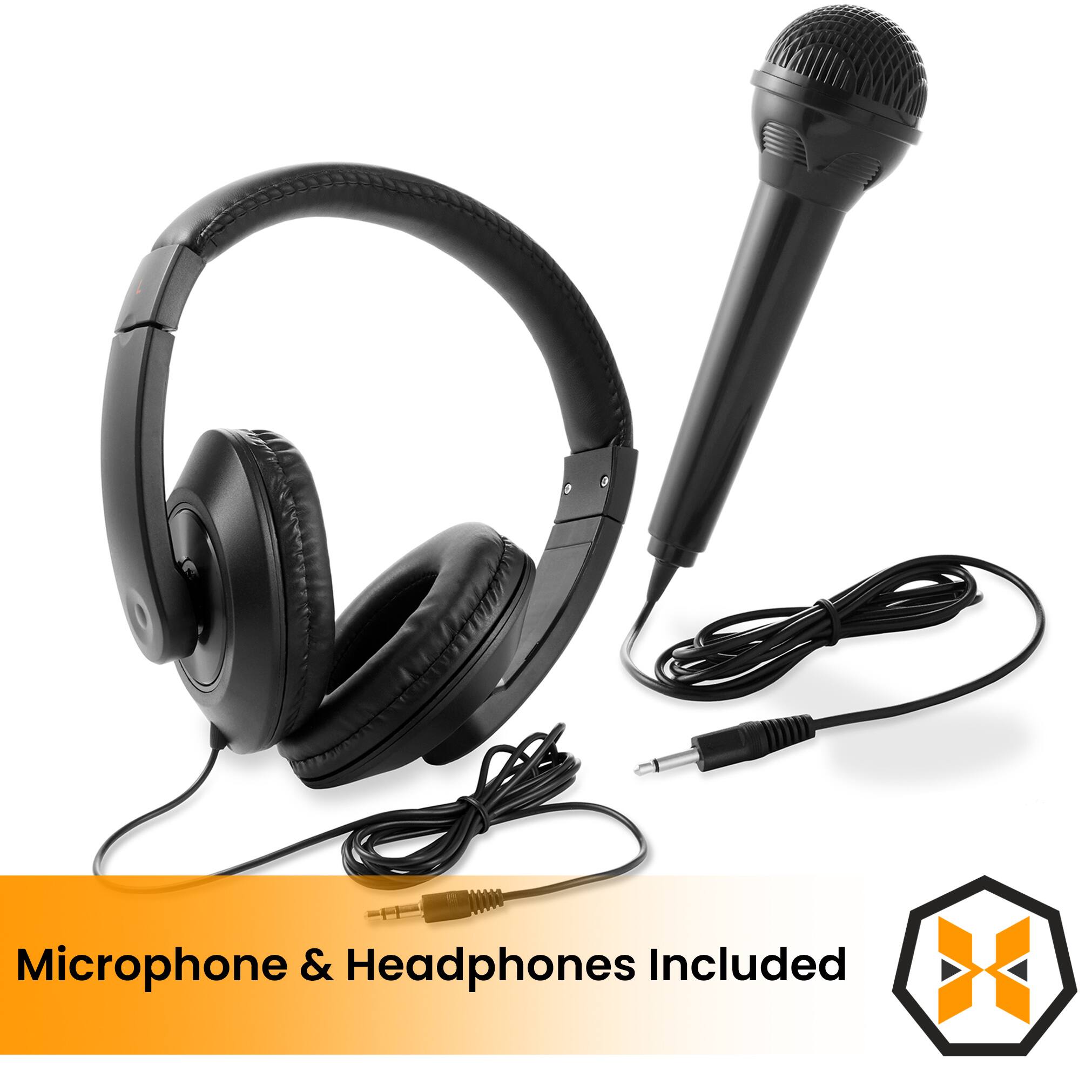 Microphone & Headphones Included