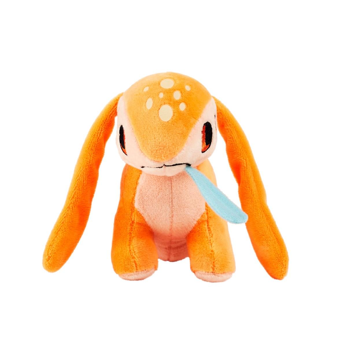 Alt View 1. Imaginary People - Satisfactory Lizard Doggo 9 Inch Character Plush - Orange.