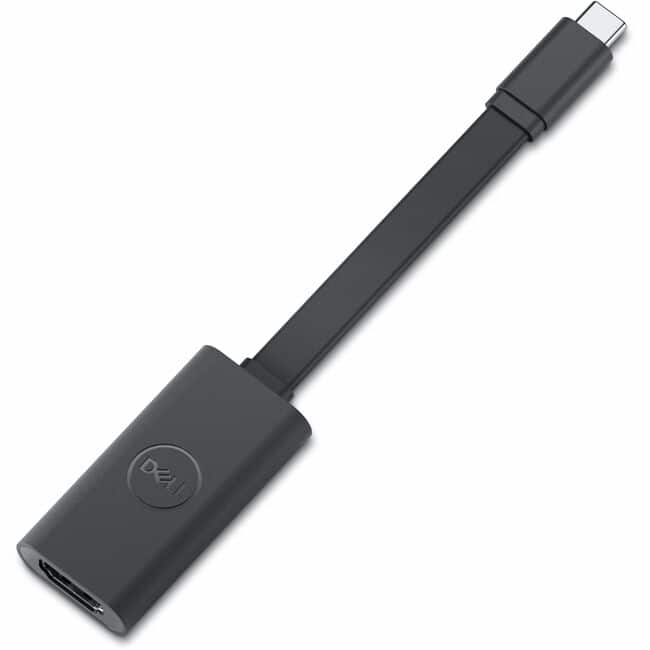 Dell - Adapter - USB-C to HDMI 2.1 - 24-pin USB Type C - Male - 19-pin HDMI 2.1 Type A Digital Audio/Video - Female - 7680 - Black