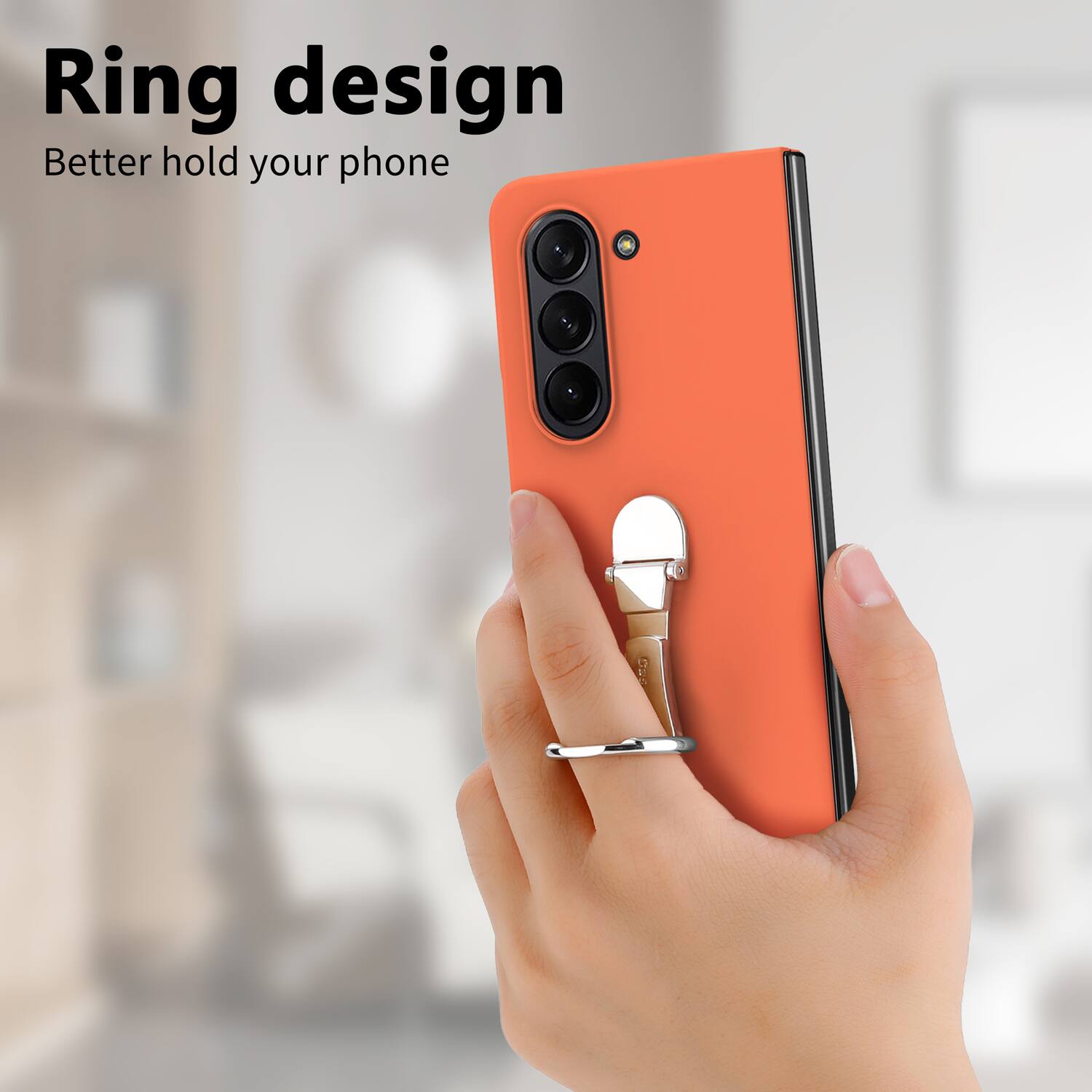 Ring design  
Better hold your phone