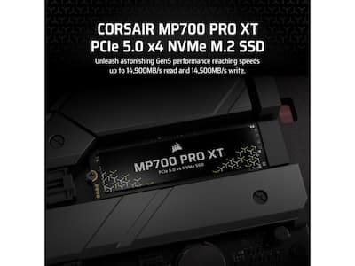 CORSAIR MP700 PRO XT M.2 2280 1TB PCI Express 5.0 x4 3D NAND TLC CORSAIR MP700 PRO XT M.2 2280 1TB PCI Express 5.0 x4 3D NAND TLC