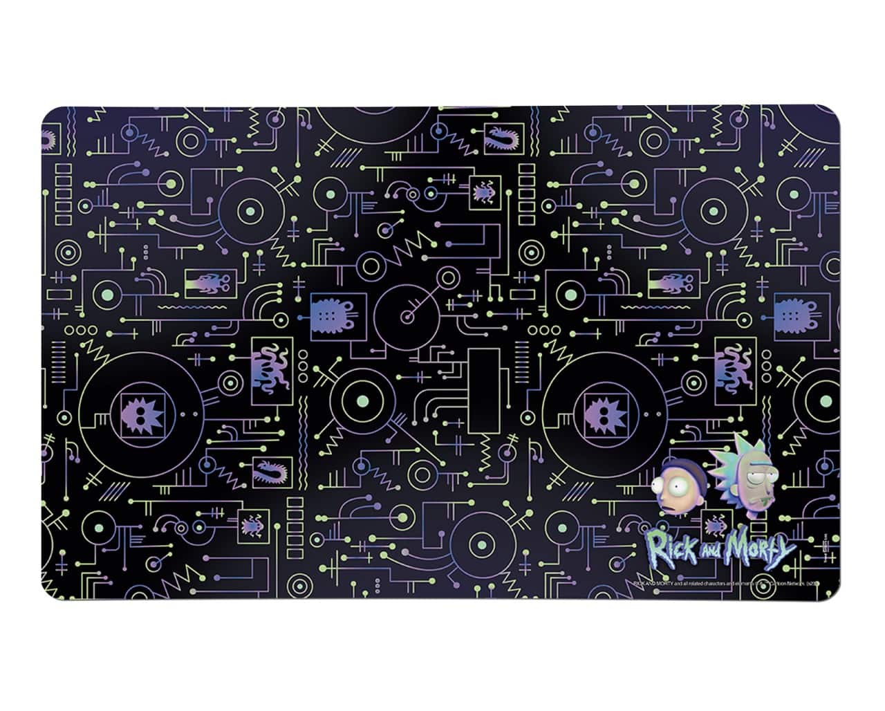 Trend Setters - Rick and Morty (Circuit) Desk Mat - Multicolor