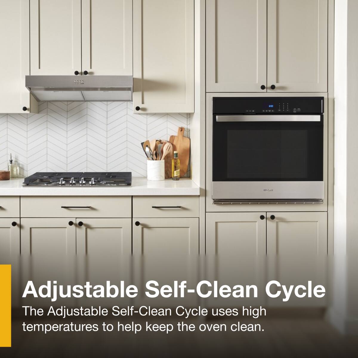 Adjustable Self-Clean Cycle  
The Adjustable Self-Clean Cycle uses high temperatures to help keep the oven clean.