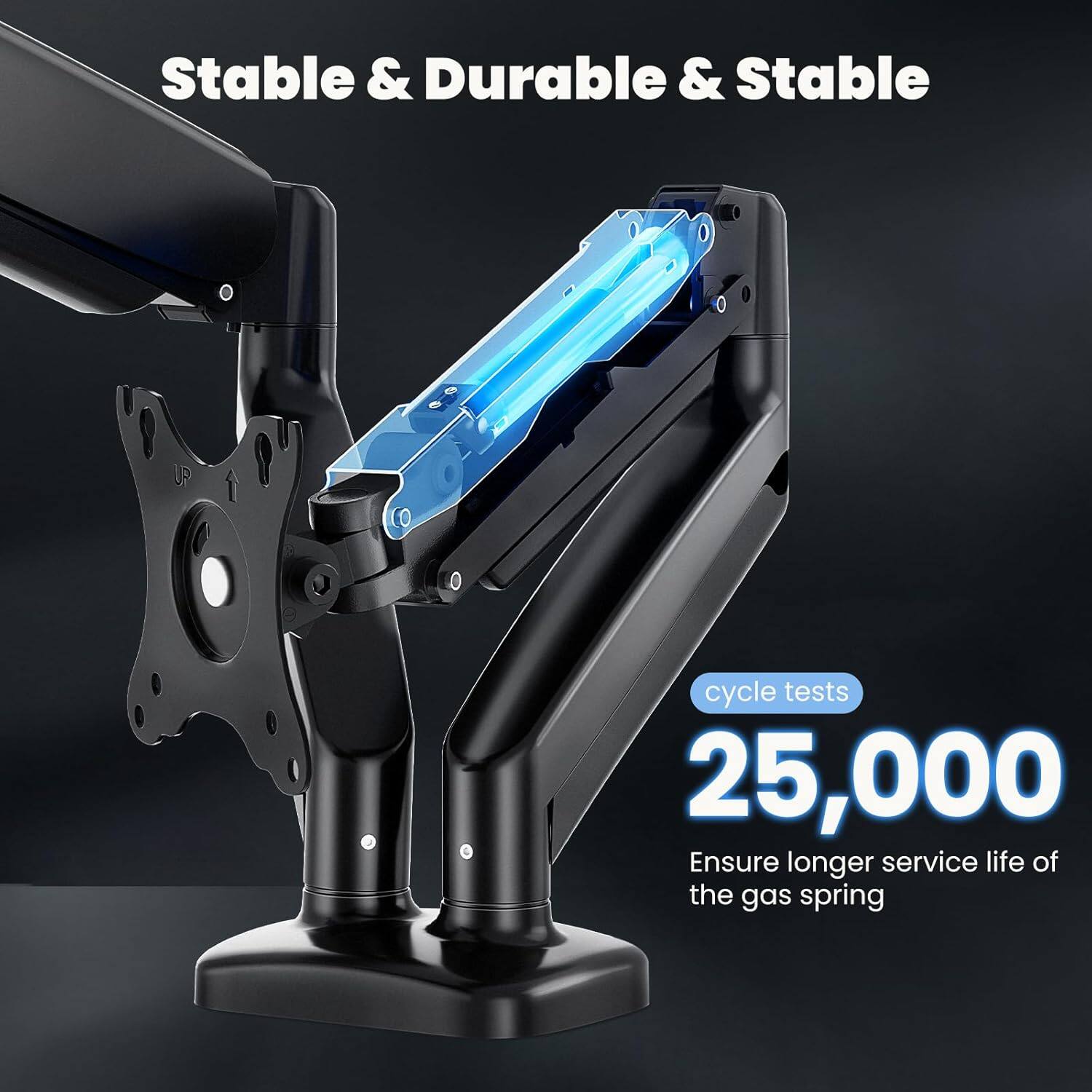 Stable & Durable & Stable

cycle tests 25,000

Ensure longer service life of the gas spring