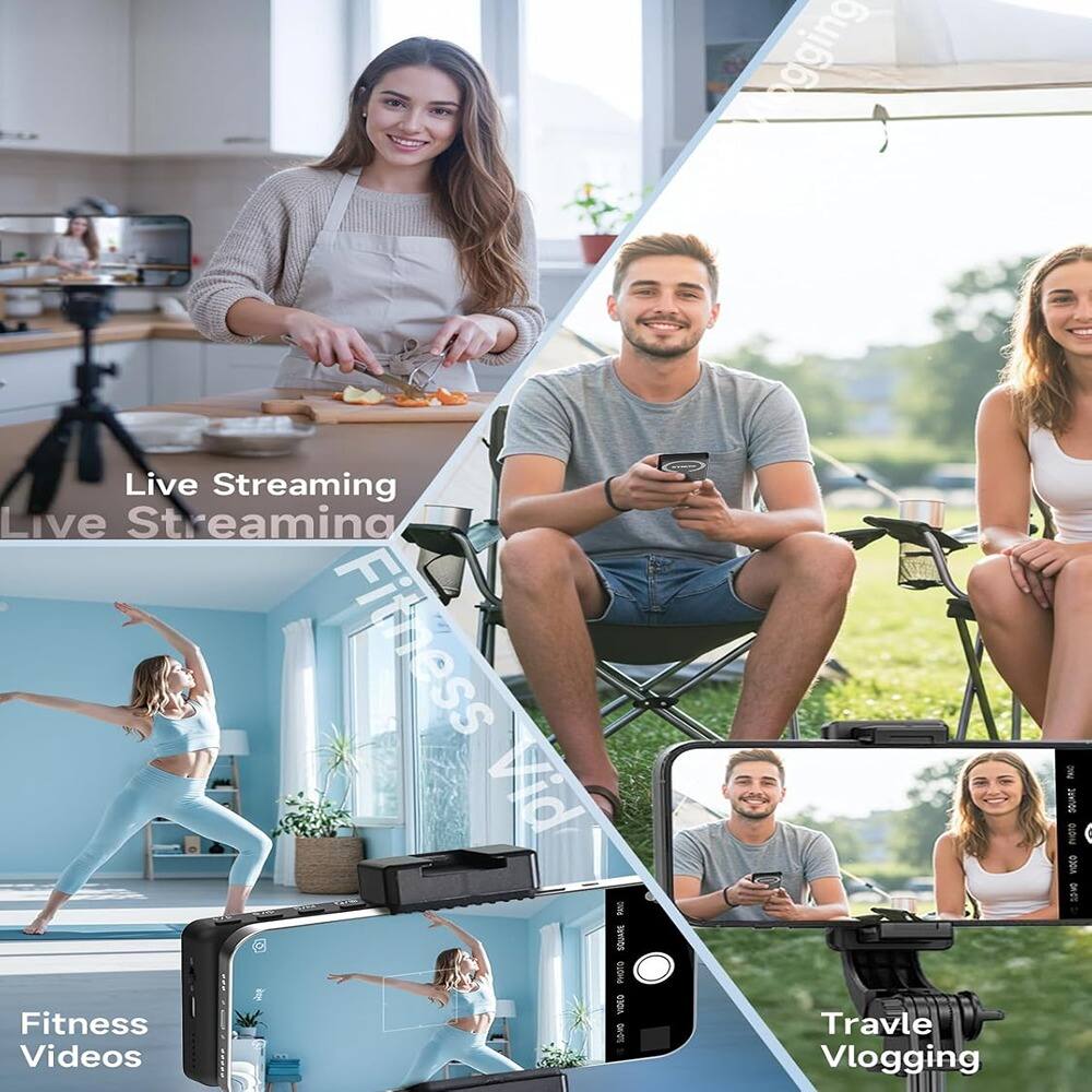 Live Streaming  
Fitness Videos  
Travel Vlogging
