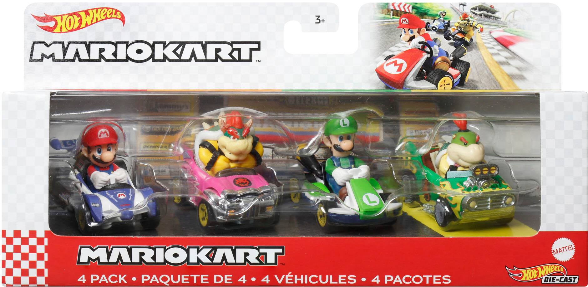 The text on the image reads: "HOW WHEELS 3+ MARIOKART TM M H 4- M L DETAEO M L MARIOKART TM 4 PACK PAQUETE DE 4 .4 4 VHICULES 4 PACOTES MATTEL HOLWHEELS 3+ MARIOKART TM M H 4- M L DETAEO M L MARIOKART TM 4 PACK PAQUETE DE 4 .4 4 VHICULES 4 PACOTES MATTEL HOLWHEELS 3+ MARIOKART TM M H 4- M L DETAEO M L MARIOKART TM 4 PACK PAQUETE DE 4 .4 4 VHICULES 4 PACOTES MATTEL HOLWHEELS 3+ MARIOKART TM M H 4- M L DETAEO M L MARIOKART TM 4 PACK PAQUETE DE 4 .4 4 VHICULES 4 PACOTES MATTEL HOLWHEELS 3+ MARIOKART TM M H 4- M L DETAEO M L MARIOKART TM 4 PACK PAQUETE DE 4 .4 4 VHICULES 4 PACOTES MATTEL HOLWHEELS 3+ MARIOKART TM M H 4- M L DETAEO M L MARIOKART TM 4 PACK PAQUETE DE 4 .4 4 VHICULES 4 PACOTES MATTEL HOLWHEELS 3+ MARIOKART TM M H 4- M L DETAEO M L MARIOKART TM 4 PACK PAQUETE DE 4 .4 4 VHICULES 4 PACOTES MATTEL HOLWHEELS 3+ MARIOKART TM M H 4- M L DETAEO M L MARIOKART TM 4 PACK PAQUETE DE 4 .4 4 VHICULES 4